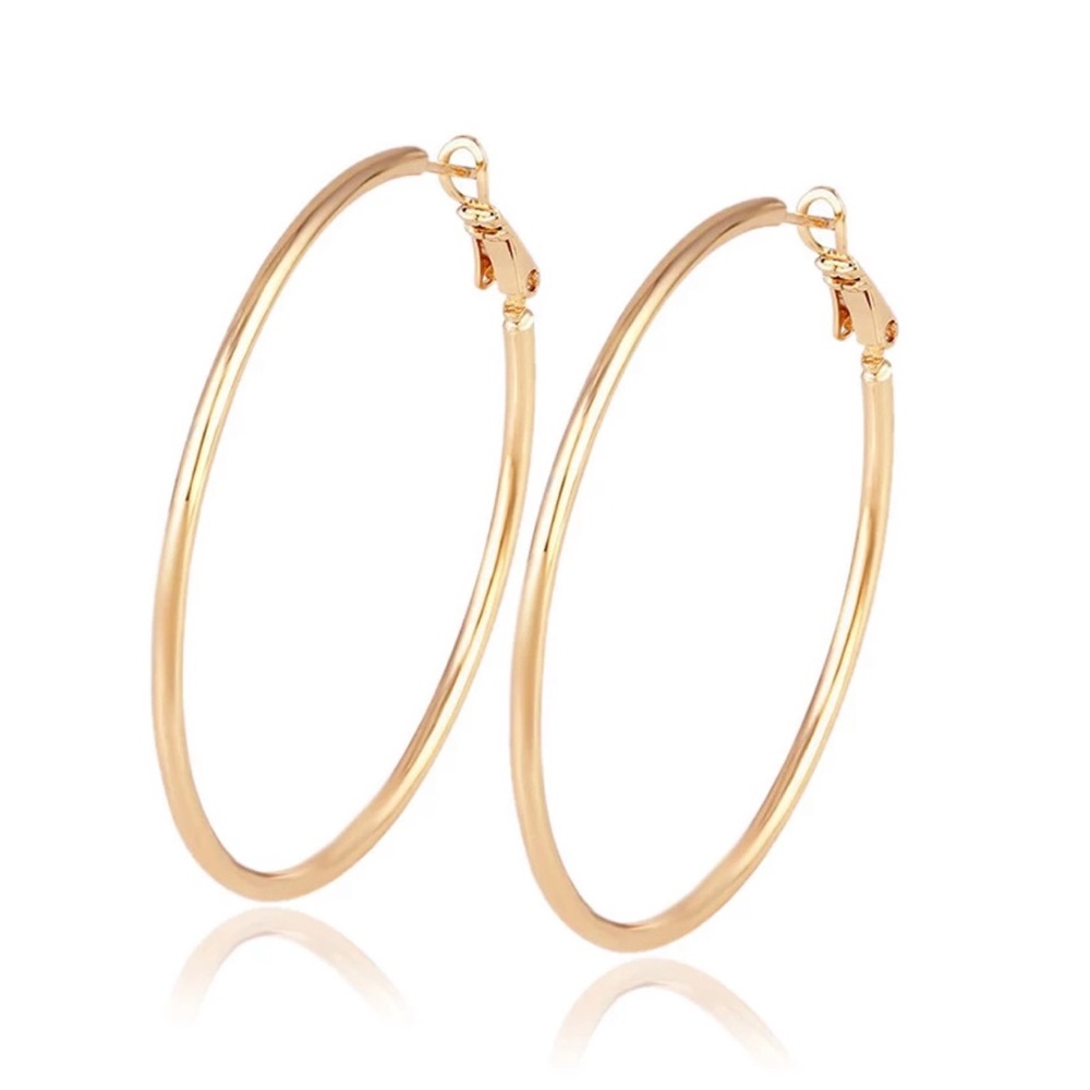 18k Gold Plated Hoop Earrings - SALE!